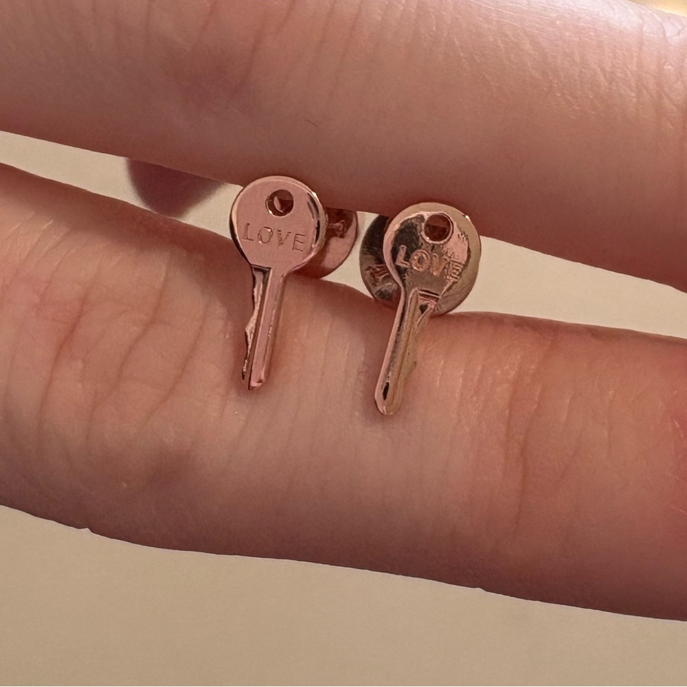 Giving Keys Rose Gold Earrings
